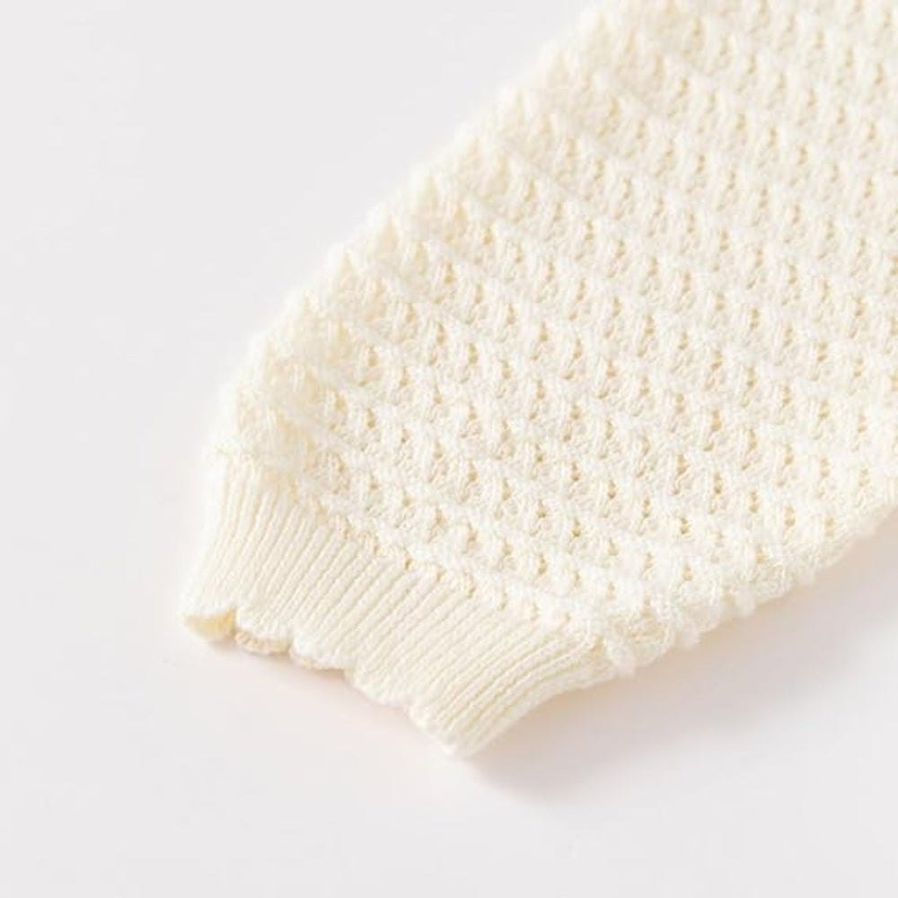 Bloemen Baby Meisjes Vest – Zacht Gebreid Katoenen Cardigan