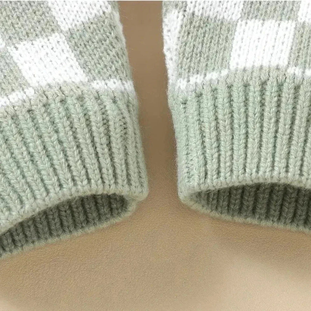 Frankie Geruite 1-Delige Overall – Unisex Baby Tuinbroek