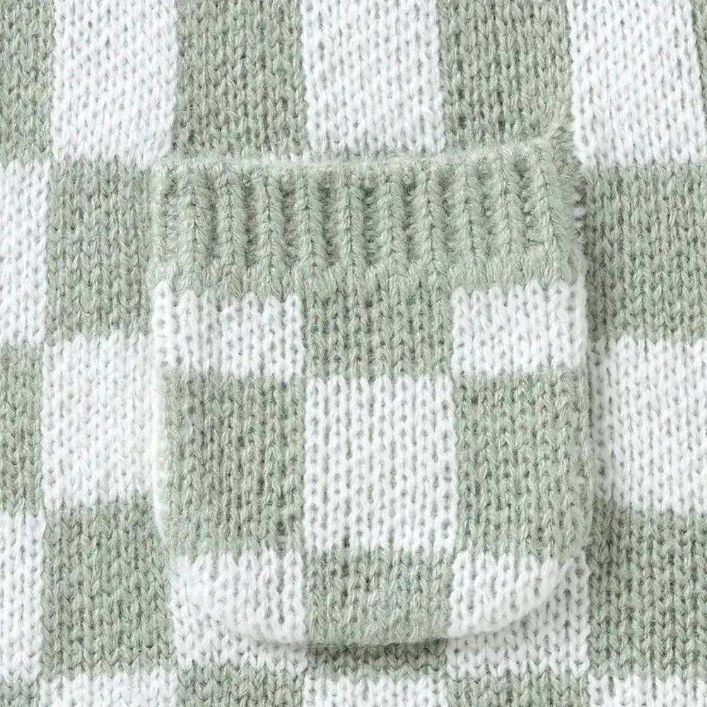Frankie Geruite 1-Delige Overall – Unisex Baby Tuinbroek
