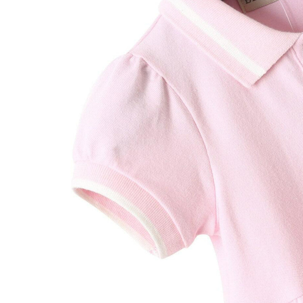 Biologisch Katoen Love Polo Jurk – Meisjes Korte Mouw Jurk