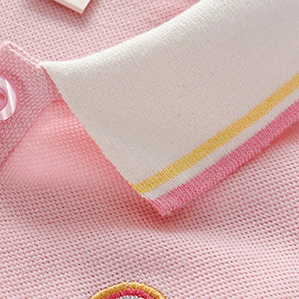 Pink Maven Meisjes Polo Jurk – Tijdloze Elegantie in Roze