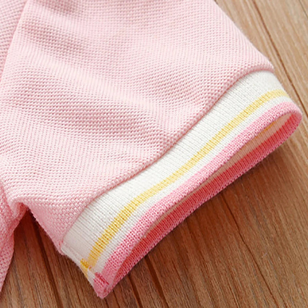 Pink Maven Meisjes Polo Jurk – Tijdloze Elegantie in Roze
