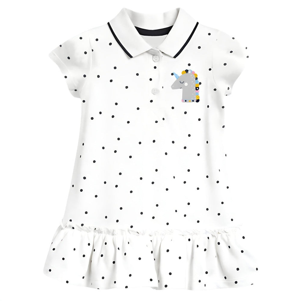 Unicorn Polo Jurk met Stippen – Speels & Comfortabel