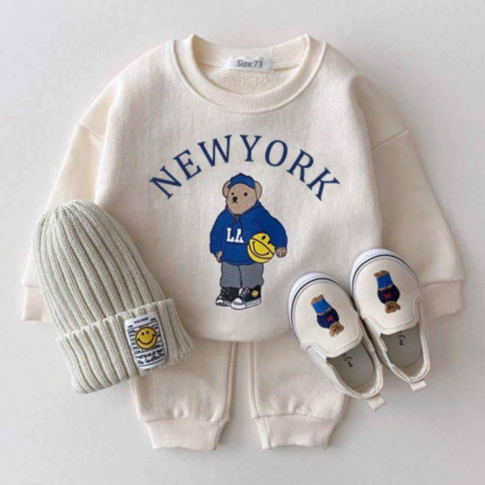 2-delige top & broek Big City-set – Comfortabel, schattig en perfect voor dagelijkse avonturen
