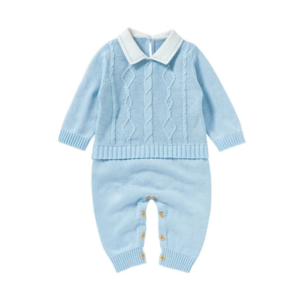 Merino Baby Romper – Luxe Gebreide Unisex Bodysuit