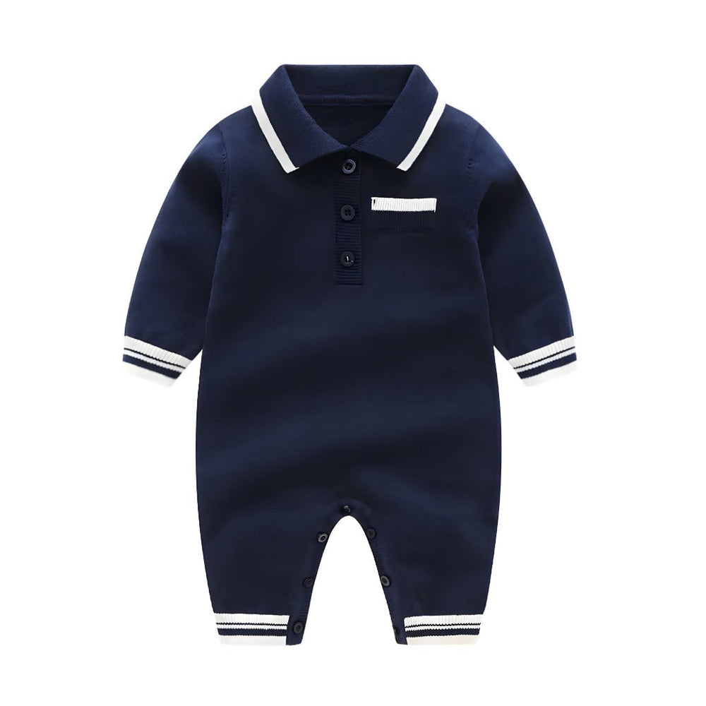 Boulder Bay Klassieke Baby Romper – 100% Katoenen Polo Jumpsuit