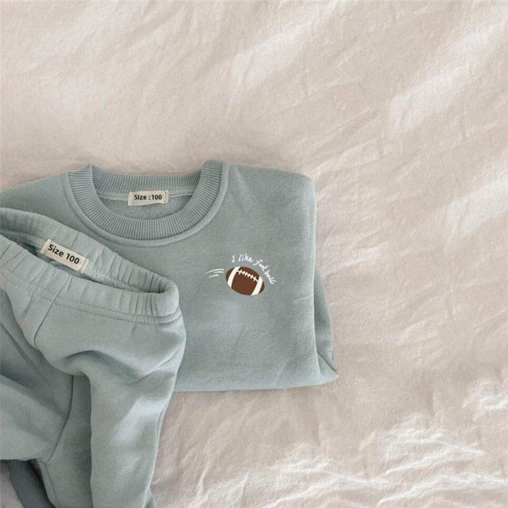 Unisex Cozy 2 Delige Set – Fleece Gevoerde Baby & Peuter Outfit