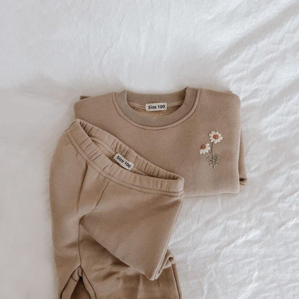 Unisex Cozy 2 Delige Set – Fleece Gevoerde Baby & Peuter Outfit