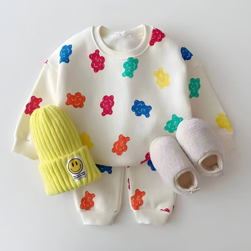 Gummy Bear 2-Delige Baby & Peuter Set – Fleece Gevoerd Joggingpak