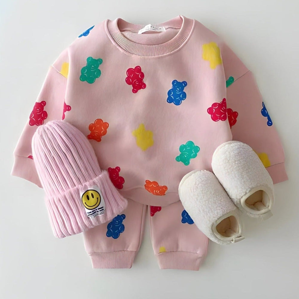 Gummy Bear 2-Delige Baby & Peuter Set – Fleece Gevoerd Joggingpak