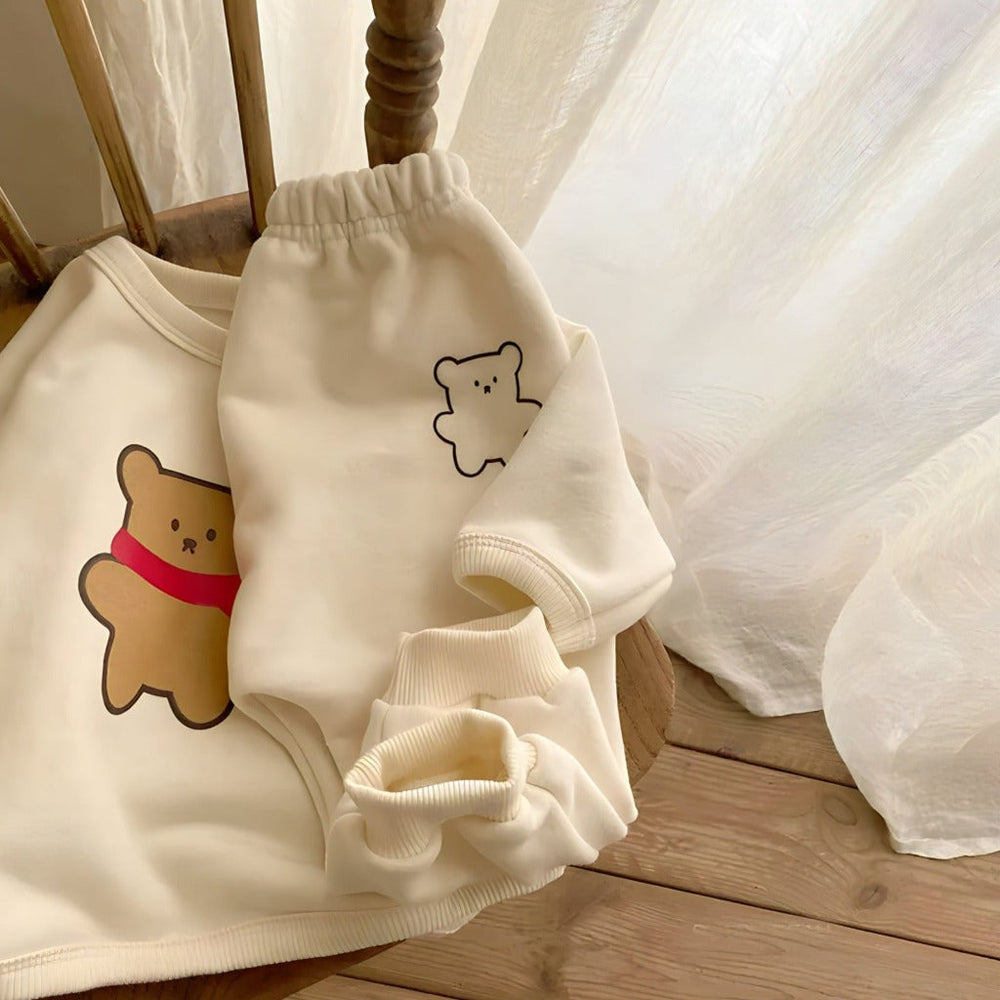 Baby & Peuter 2-Delige Bear Set van 100% Biologisch Katoen