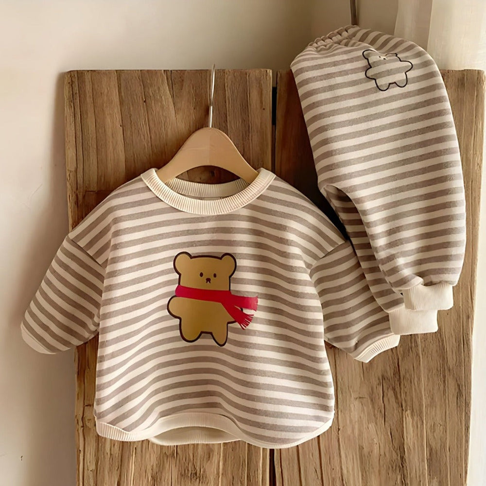 Baby & Peuter 2-Delige Bear Set van 100% Biologisch Katoen