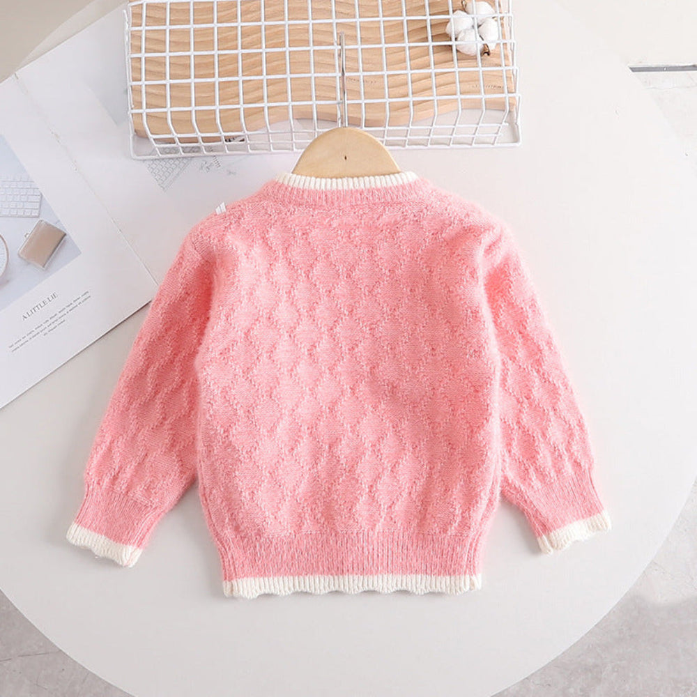 Bunny Boo Meisjes Vest van 100% Gebreid Katoen