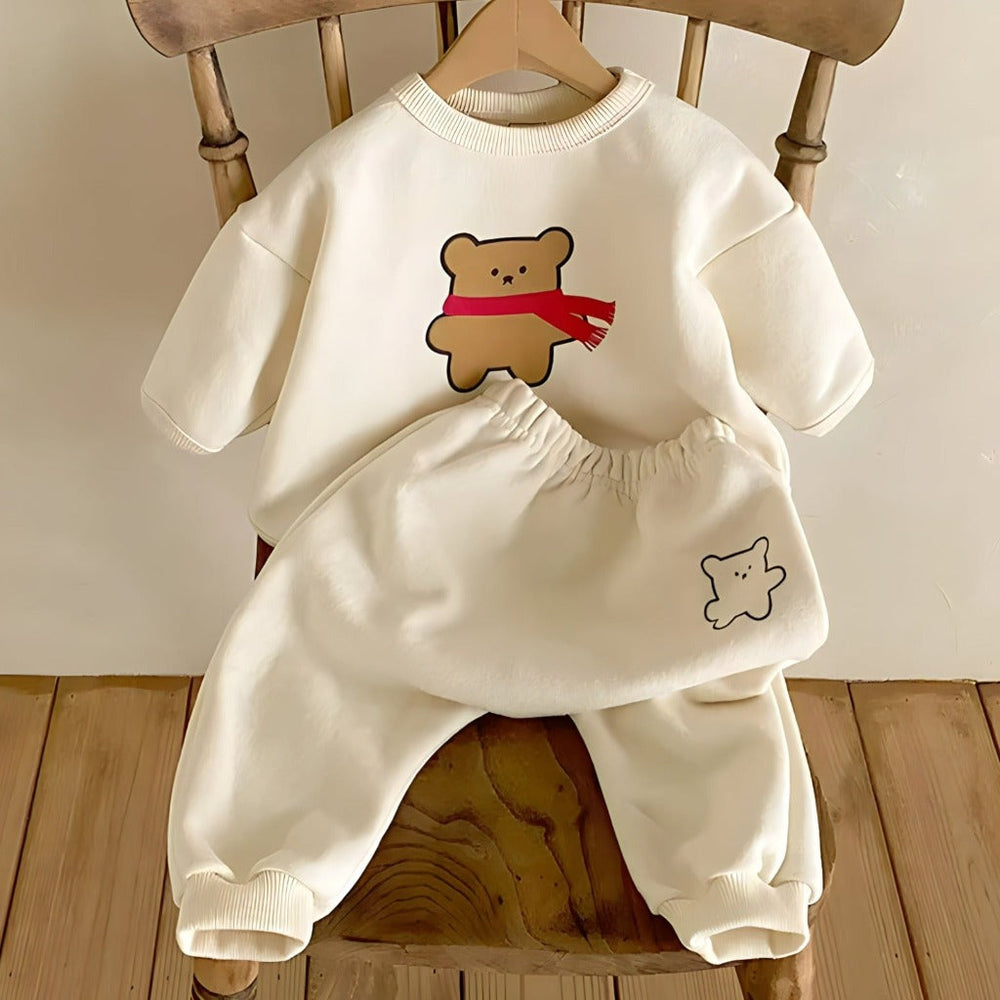 Baby & Peuter 2-Delige Bear Set van 100% Biologisch Katoen