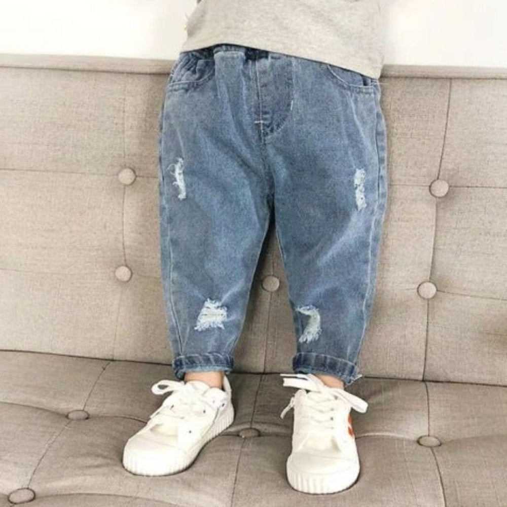 Denim Spijkerbroek Jogger Broek voor Jongens