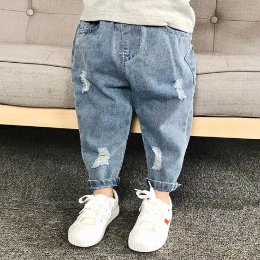 Denim Spijkerbroek Jogger Broek voor Jongens