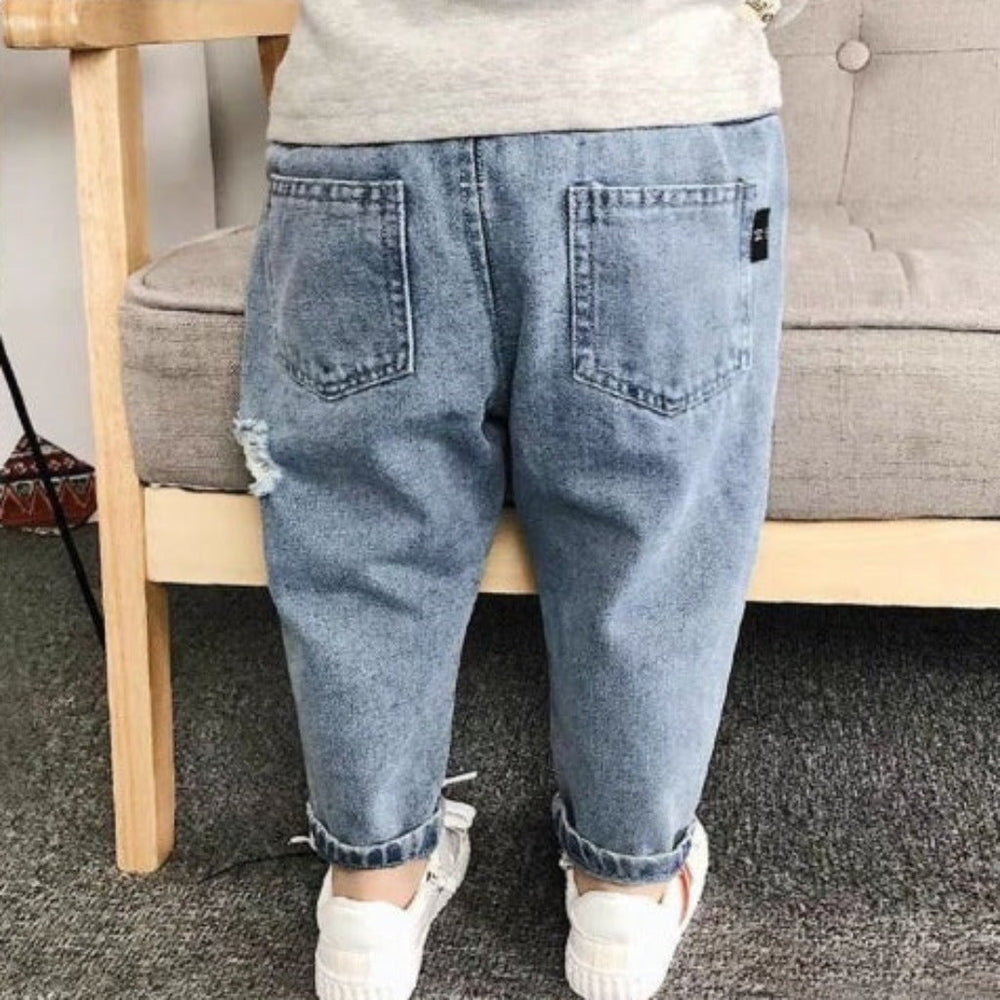 Denim Spijkerbroek Jogger Broek voor Jongens
