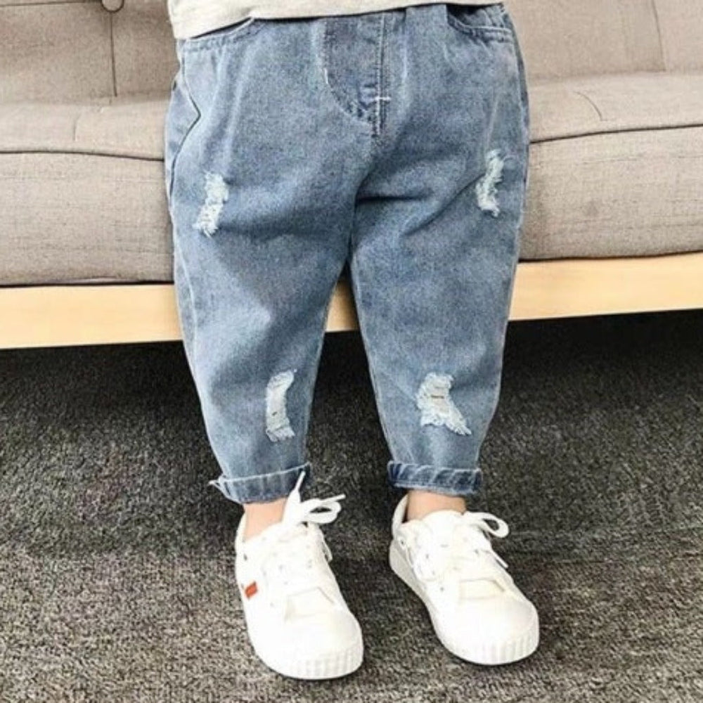 Denim Spijkerbroek Jogger Broek voor Jongens