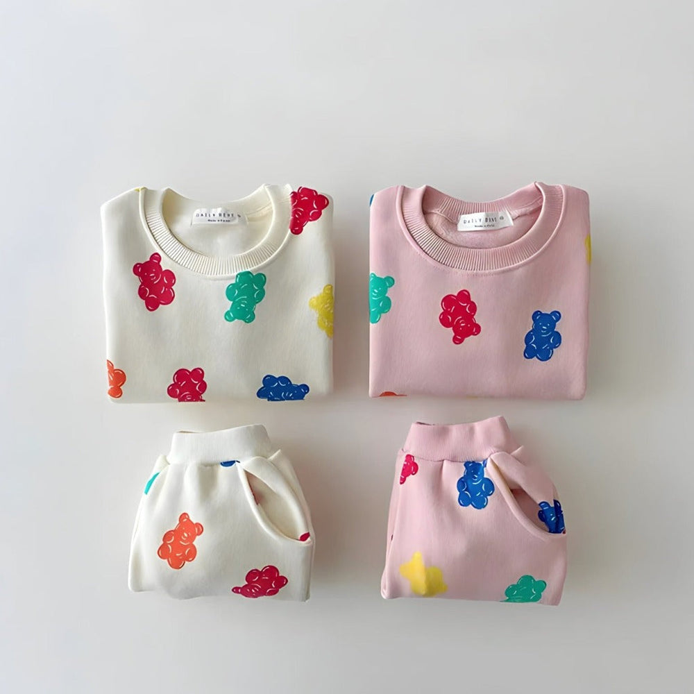 Gummy Bear 2-Delige Baby & Peuter Set – Fleece Gevoerd Joggingpak
