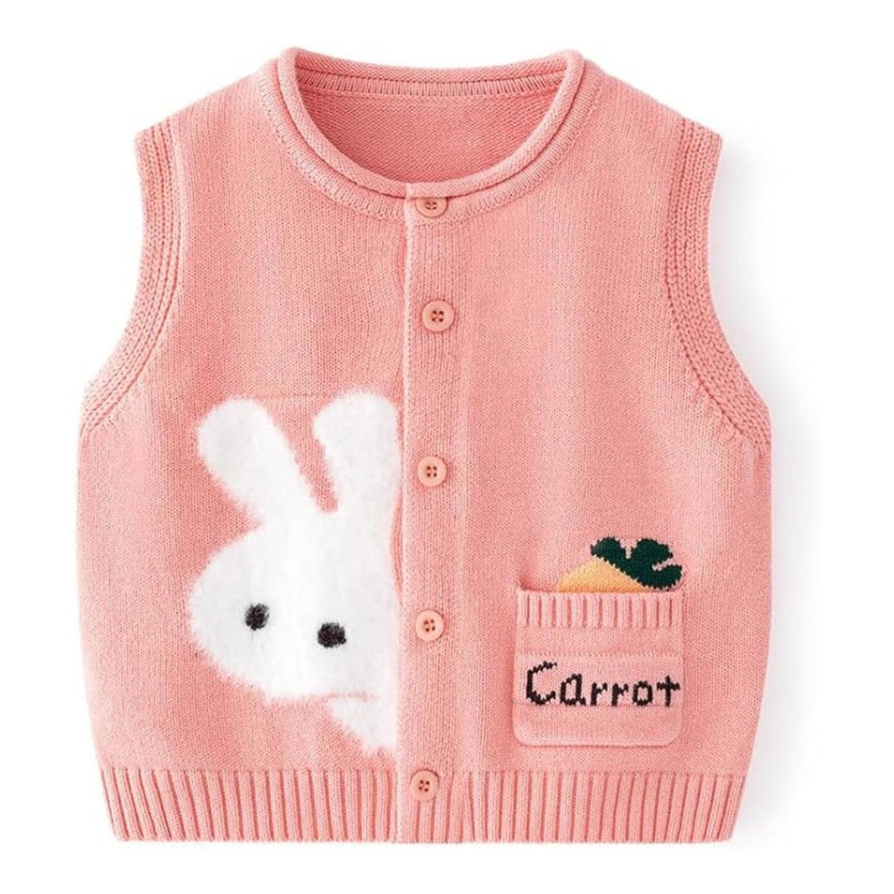 Rabbit Ears Baby Vest van 100% Gebreid Katoen
