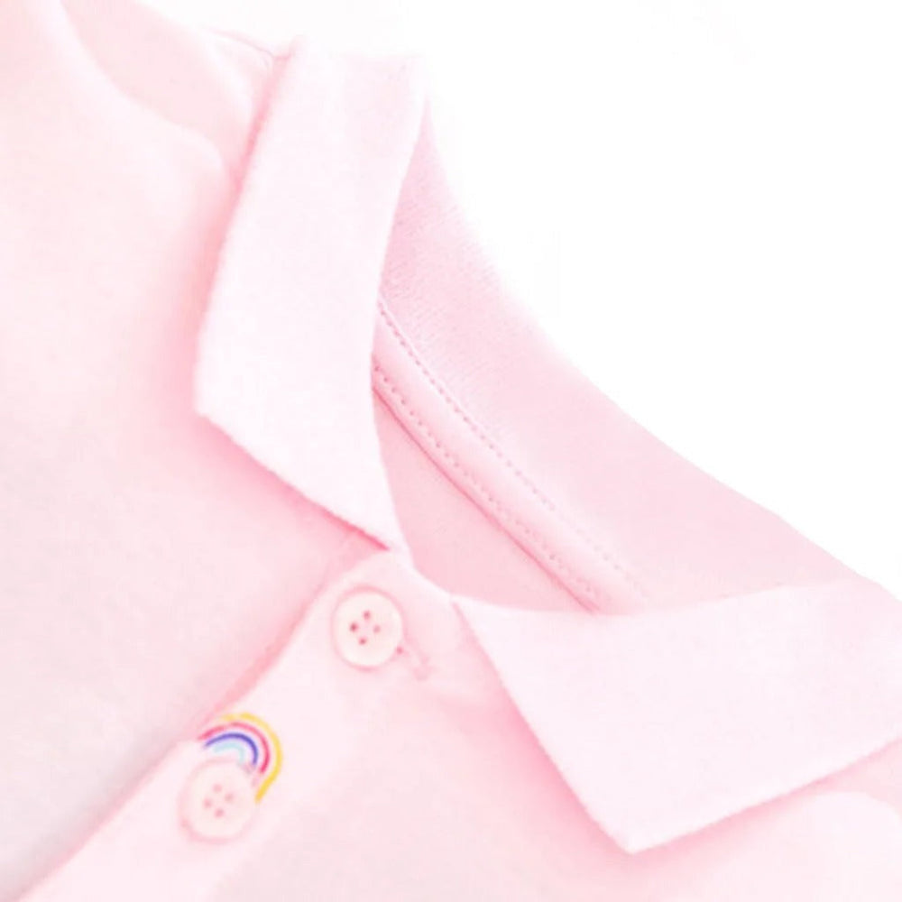 Pink Rainbow Meisjes Polo Jurk van 100% Katoen