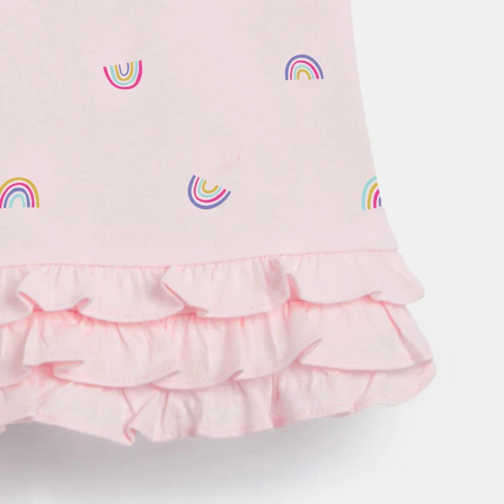 Pink Rainbow Meisjes Polo Jurk van 100% Katoen