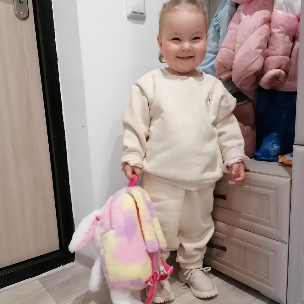 Unisex Cozy 2 Delige Set – Fleece Gevoerde Baby & Peuter Outfit
