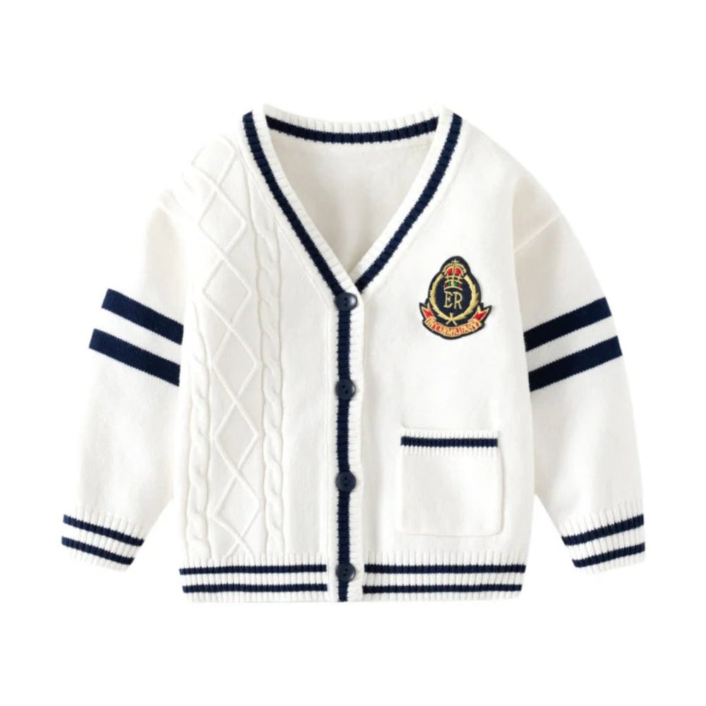 Little Charm Jongens Vest – Klassiek Gebreid Design
