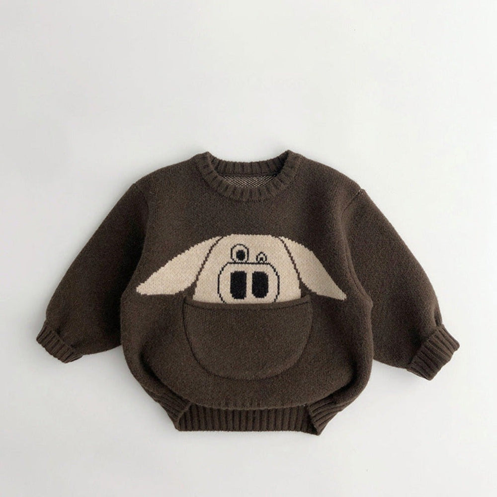 Unisex Dieren Wintertrui – Warme Gebreide Kindertrui