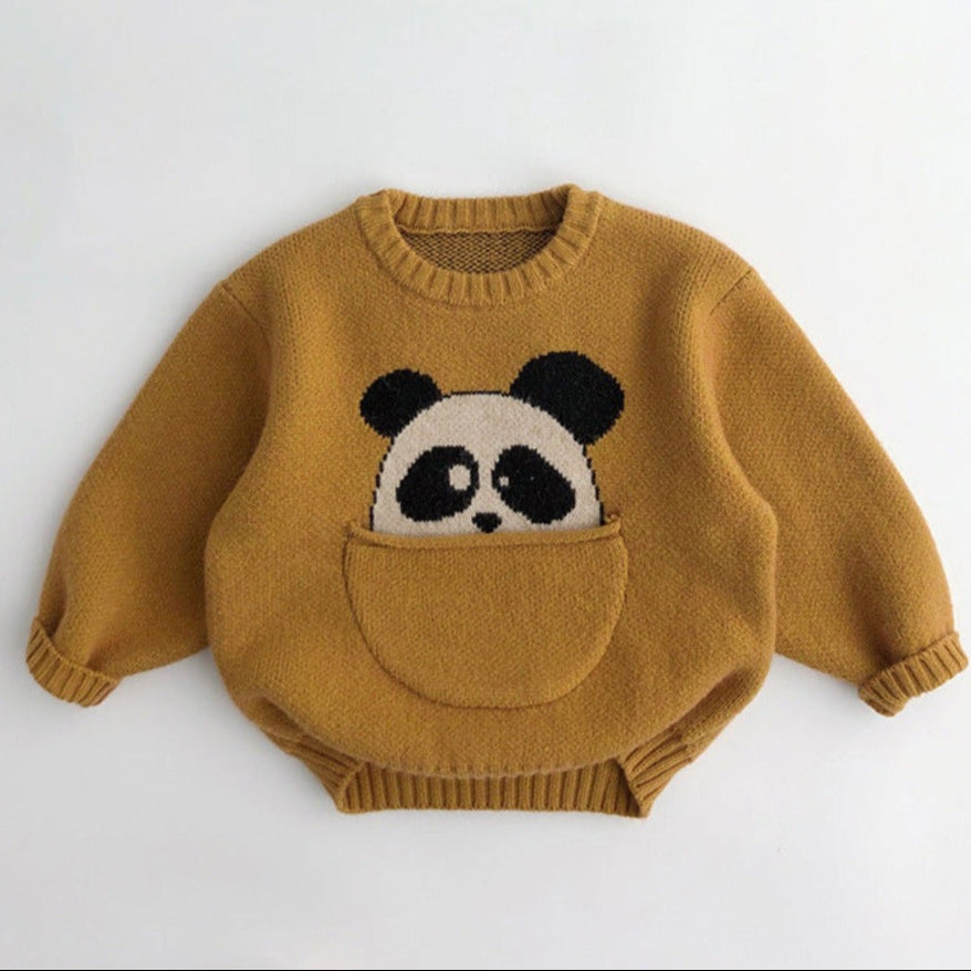Unisex Dieren Wintertrui – Warme Gebreide Kindertrui