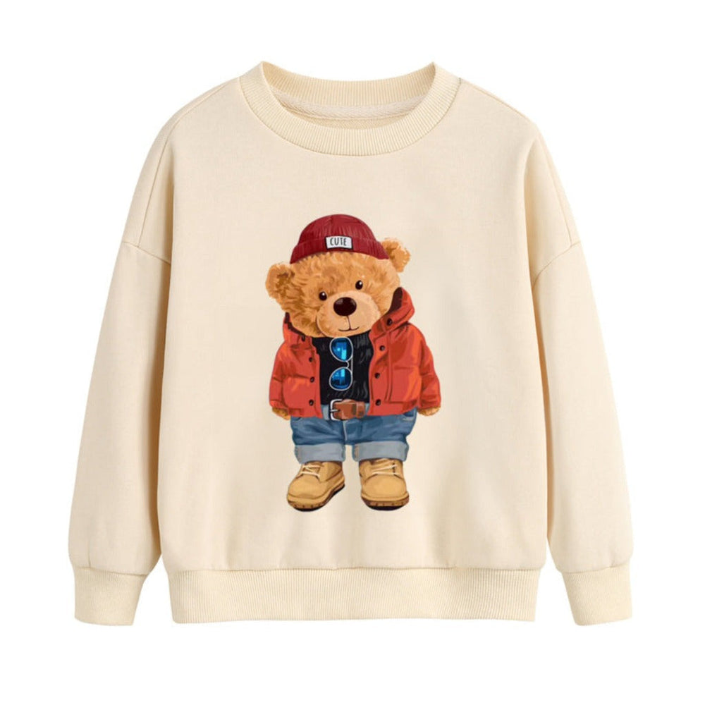 Unisex Iconische Beige Sweatshirt – Zacht & Tijdloos Sweater