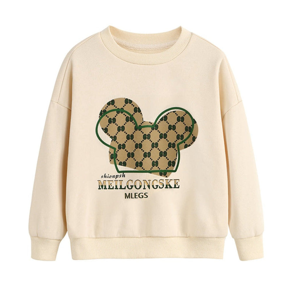 Unisex Iconische Beige Sweatshirt – Zacht & Tijdloos Sweater