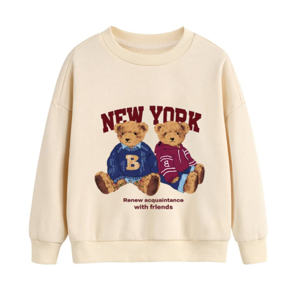 Unisex Iconische Beige Sweatshirt – Zacht & Tijdloos Sweater