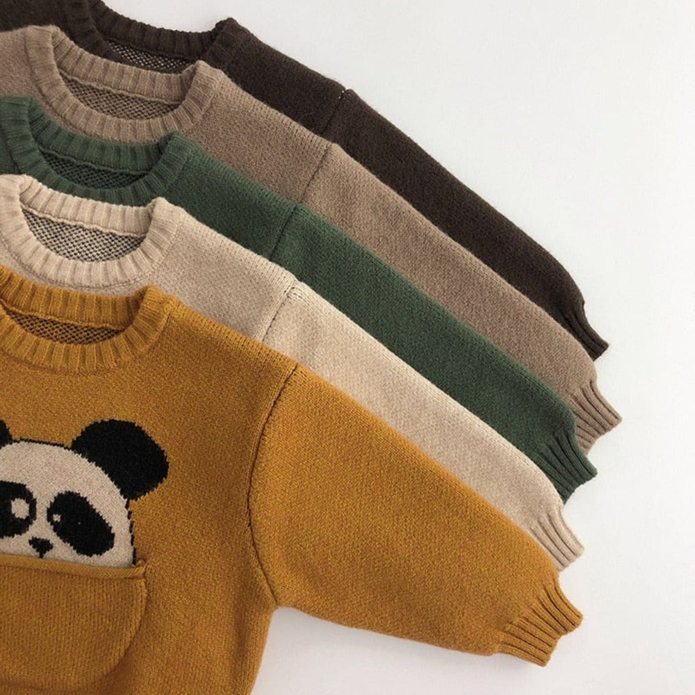 Unisex Dieren Wintertrui – Warme Gebreide Kindertrui