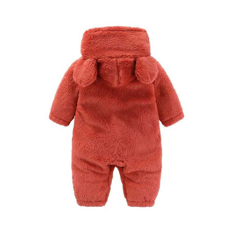 Teddy Bear Onesie voor Baby’s & Peuters – Zachte Fleece, Warm & Schattig met Capuchon (0-2 Jaar)