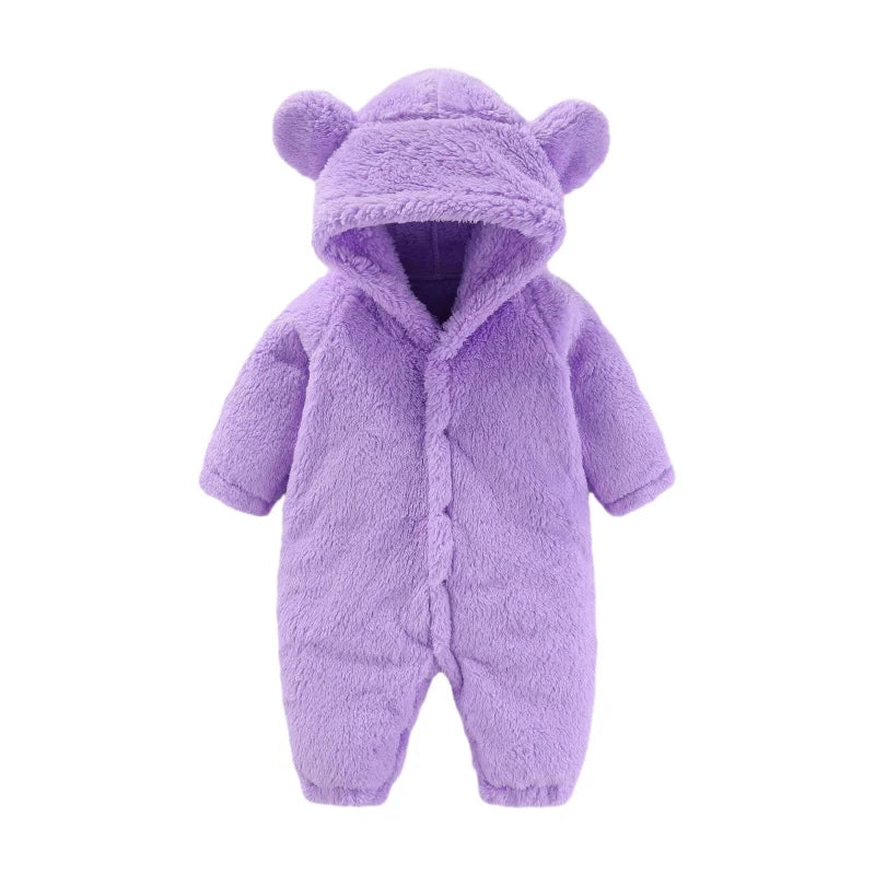 Teddy Bear Onesie voor Baby’s & Peuters – Zachte Fleece, Warm & Schattig met Capuchon (0-2 Jaar)