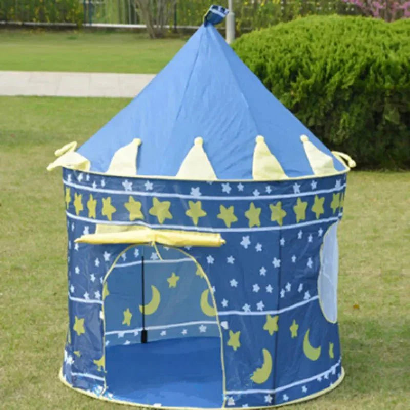 Opvouwbare Kasteel Speeltent Kinderen – Blauw | 1-6 jaar