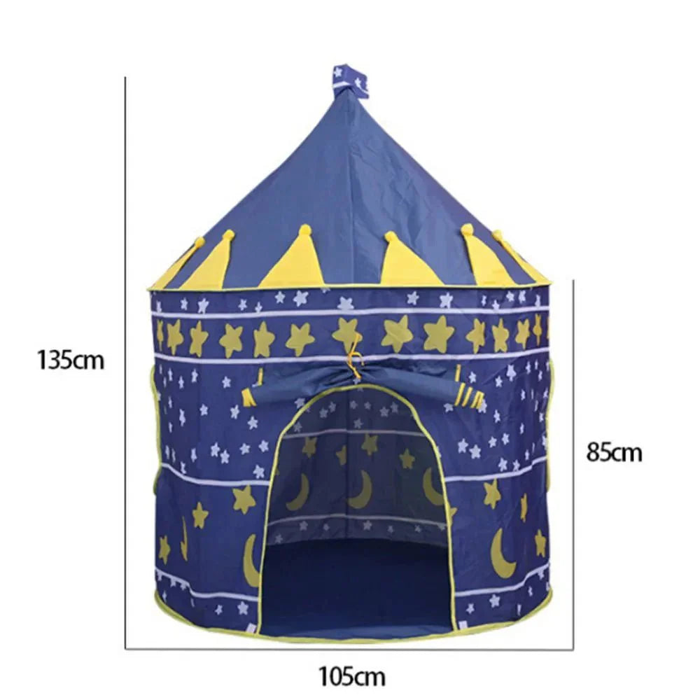 Opvouwbare Kasteel Speeltent Kinderen – Blauw | 1-6 jaar