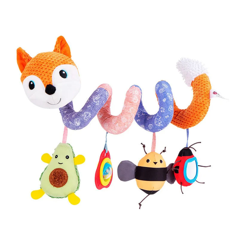 Babyspeelgoed spiraal pluche – Zintuiglijke stimulatie – BPA-vrij – Voor baby & peuter