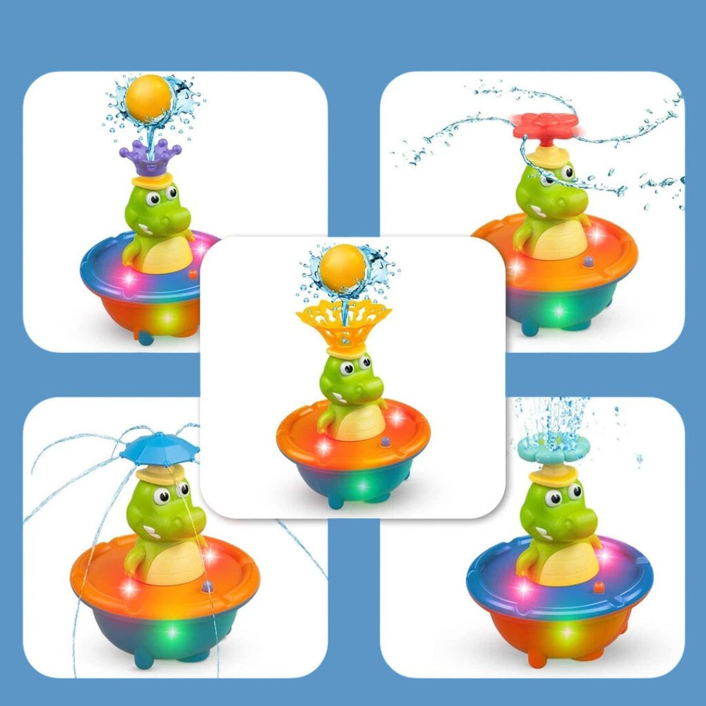SplashCroc™ Fontein Krokodil – Interactief Badspeelgoed voor Baby's – Waterplezier en Sensorische Ontwikkeling