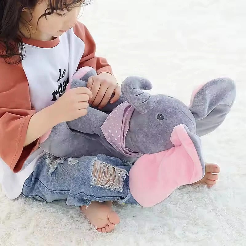 Interactieve Knuffel Olifant voor Baby’s – Peekaboo Speelgoed (6+ maanden)
