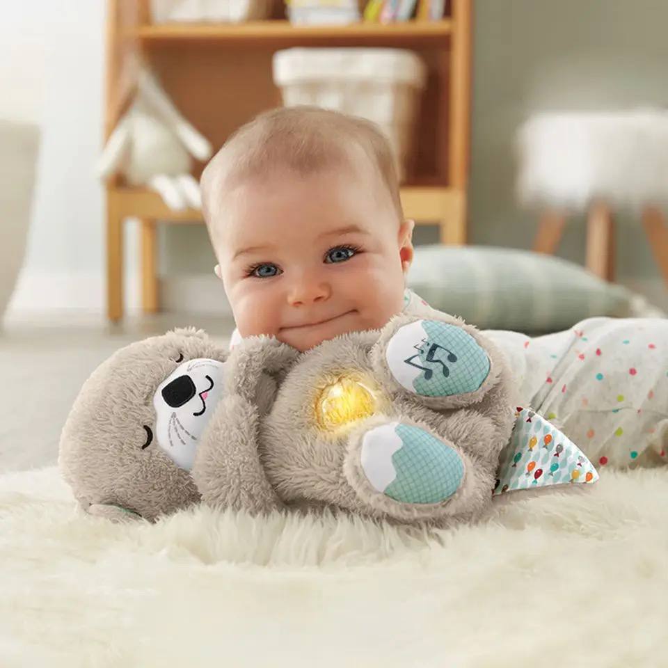 Knuffelbare Ademhalingsbeer – Rustgevend Speelgoed Baby Peuter Kleuter voor een Betere Nachtrust 0-8 Jaar