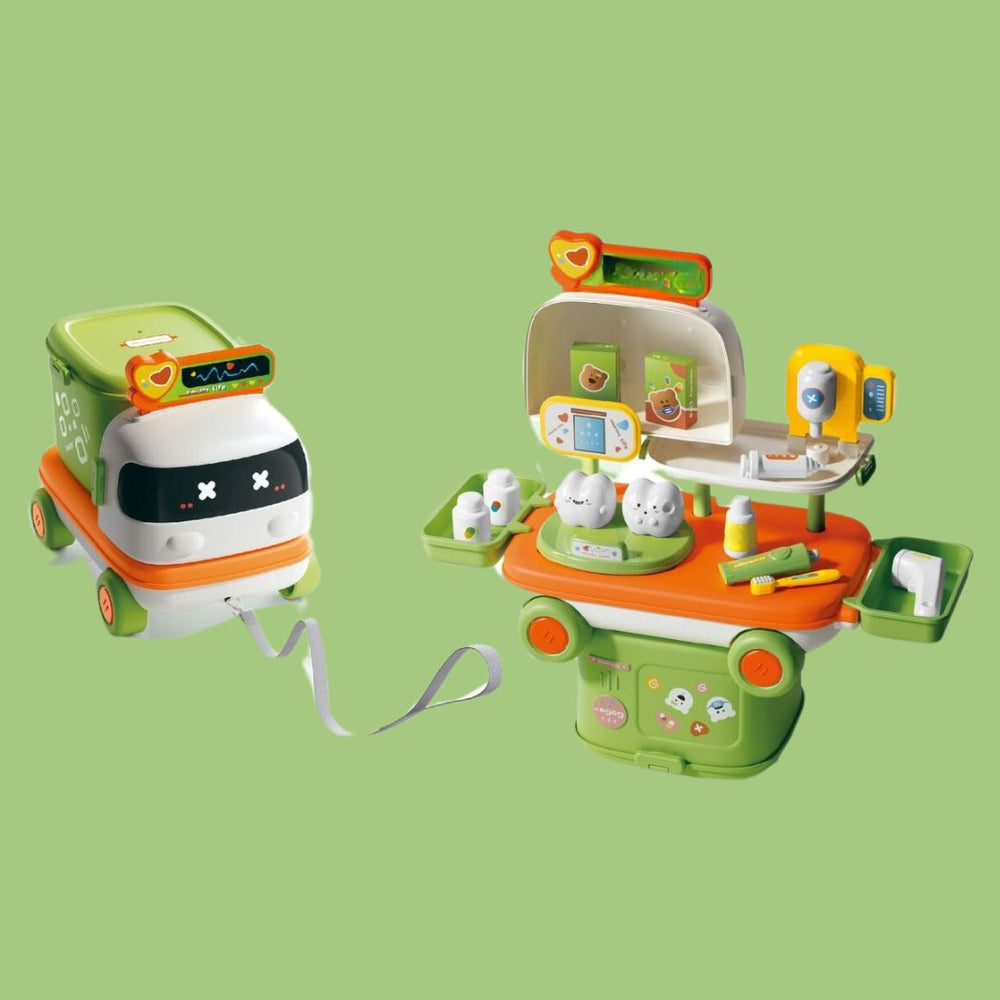 PlayWheels™ Rollenspel Truck - Keuken, Dokter & Make-up - Creatief Speelgoed voor Kinderen vanaf 3 Jaar