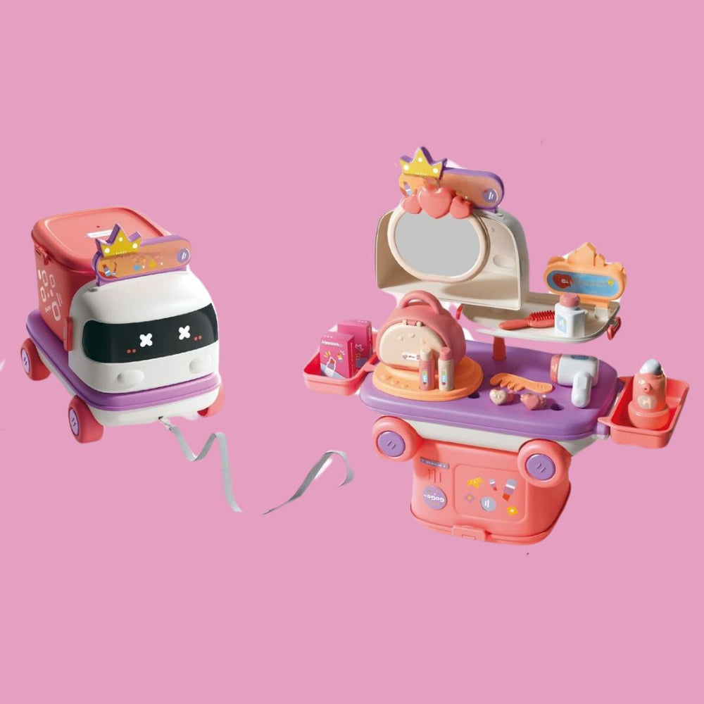 PlayWheels™ Rollenspel Truck - Keuken, Dokter & Make-up - Creatief Speelgoed voor Kinderen vanaf 3 Jaar