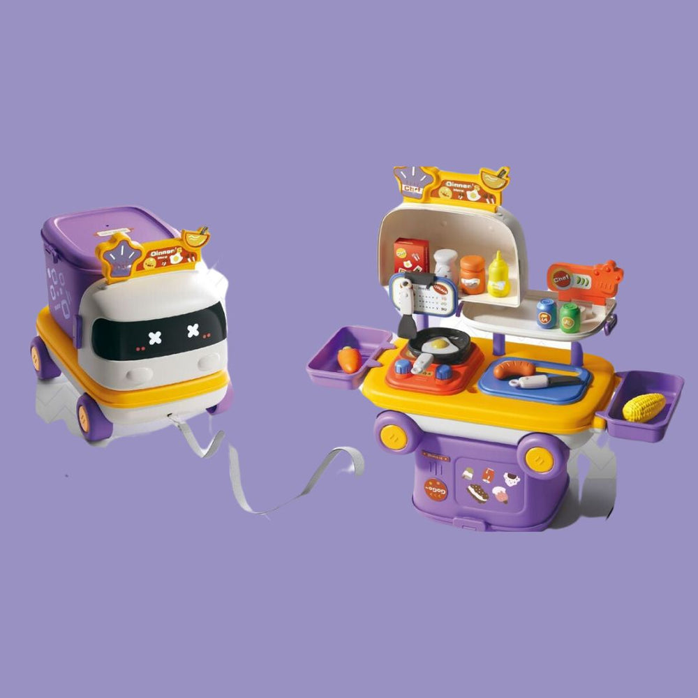 PlayWheels™ Rollenspel Truck - Keuken, Dokter & Make-up - Creatief Speelgoed voor Kinderen vanaf 3 Jaar