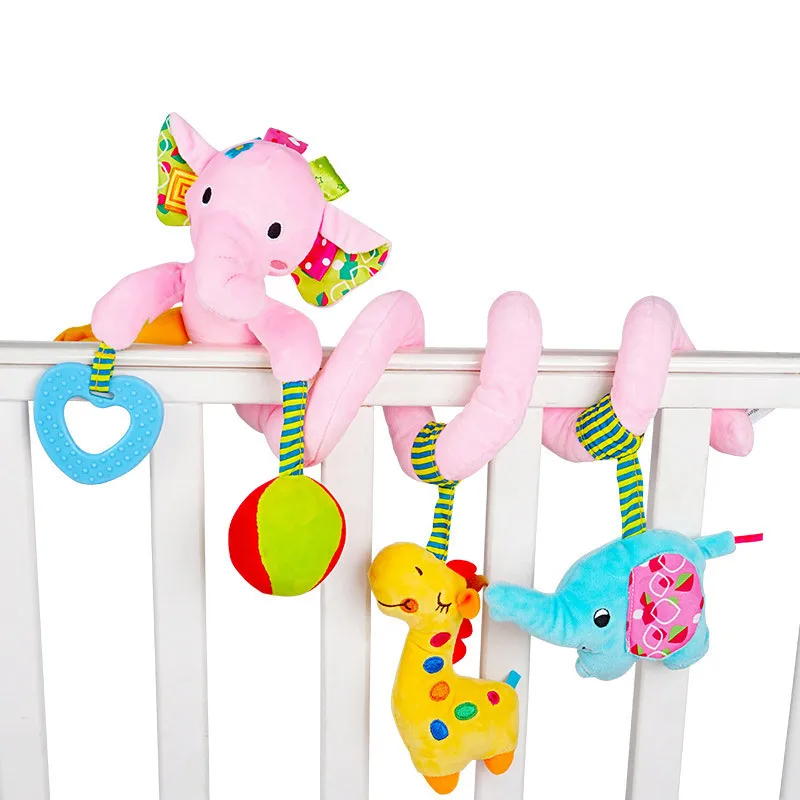 Babyspeelgoed spiraal pluche – Zintuiglijke stimulatie – BPA-vrij – Voor baby & peuter