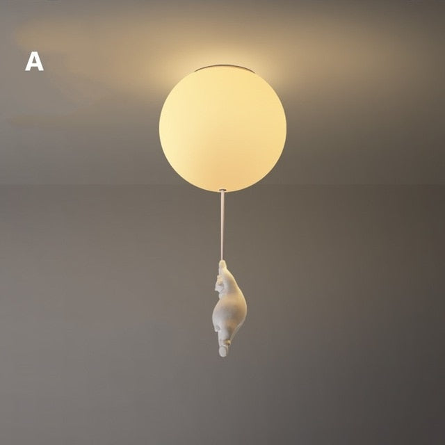 Kinderkamer Plafondlamp Beren & Ballonnen – Sfeervolle Verlichting