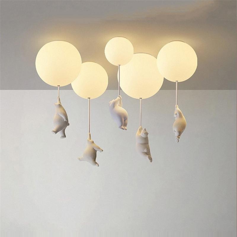 Kinderkamer Plafondlamp Beren & Ballonnen – Sfeervolle Verlichting