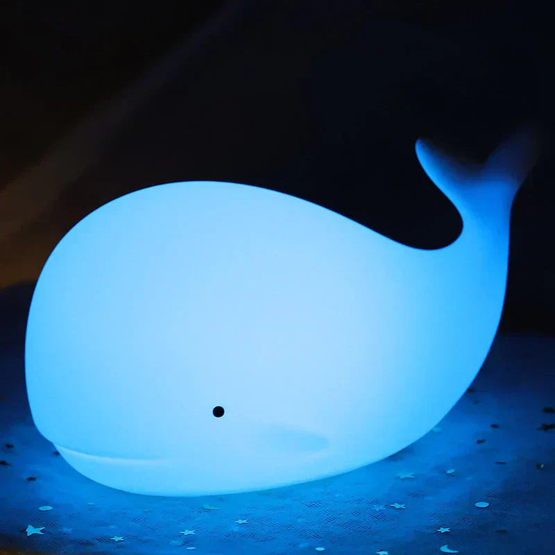 GlowWhale Walvis Nachtlampje – Rustgevende LED voor Kinderkamers