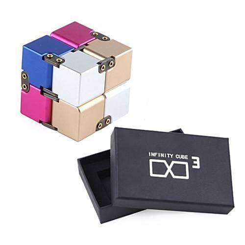 Metalen Infinity Cube – Premium Anti-Stress Speelgoed voor Focus en Ontspanning